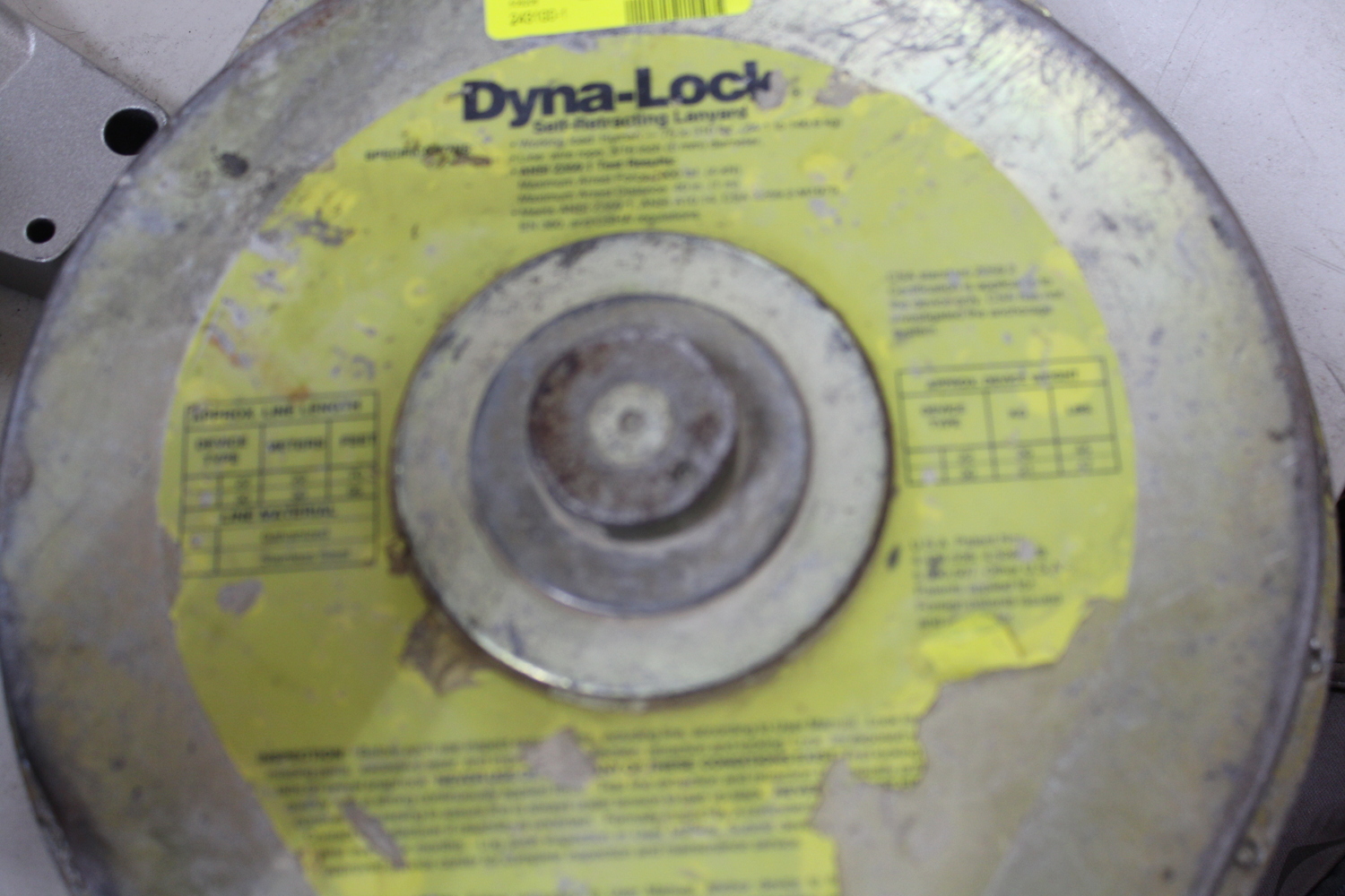 dyna lock self retracting lanyard with 95' galvanized wire rope 506208