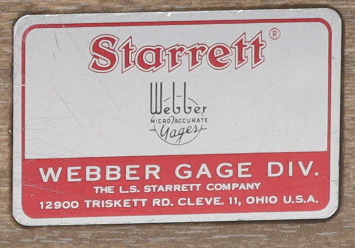 starrett 84-a gage blocks in two drawer case