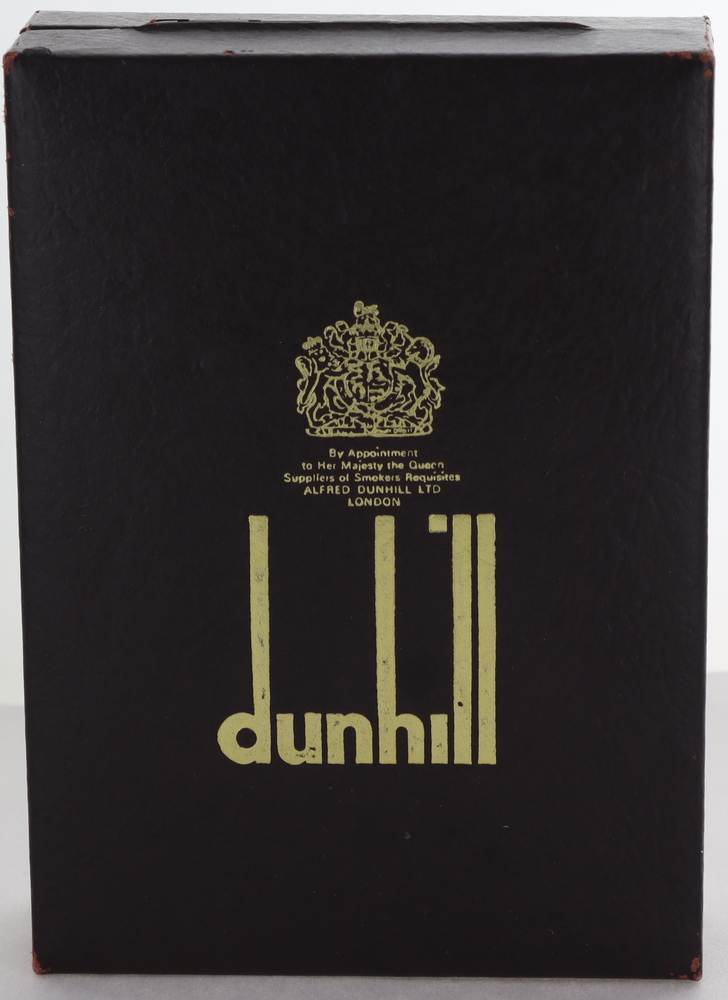 dunhill crosshatch 1970's goldplate classic with papers
