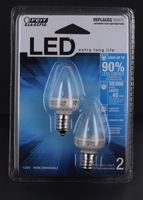 c7 led clear bulbs felt electric new in original box