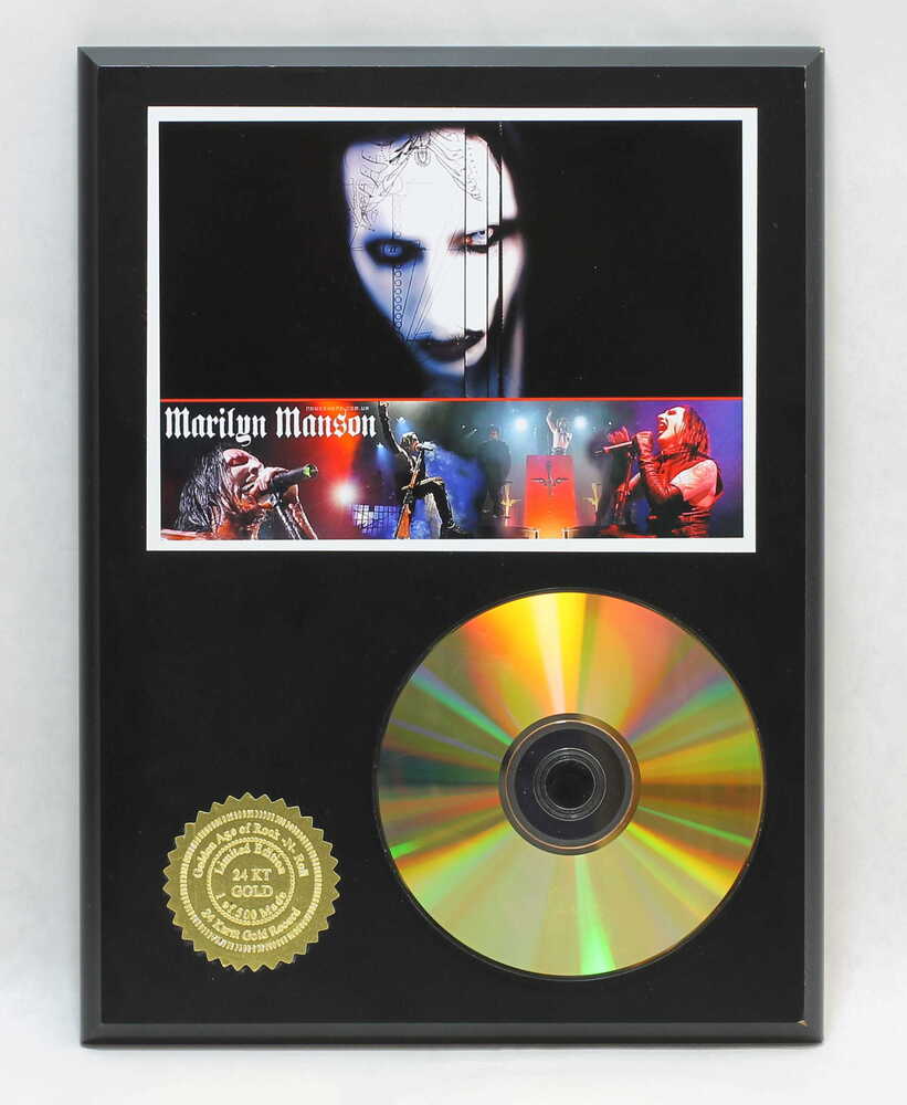 MARILYN MANSON PLAQUE GOLD PLATED CD LIMITED EDITION *RARE FIND*