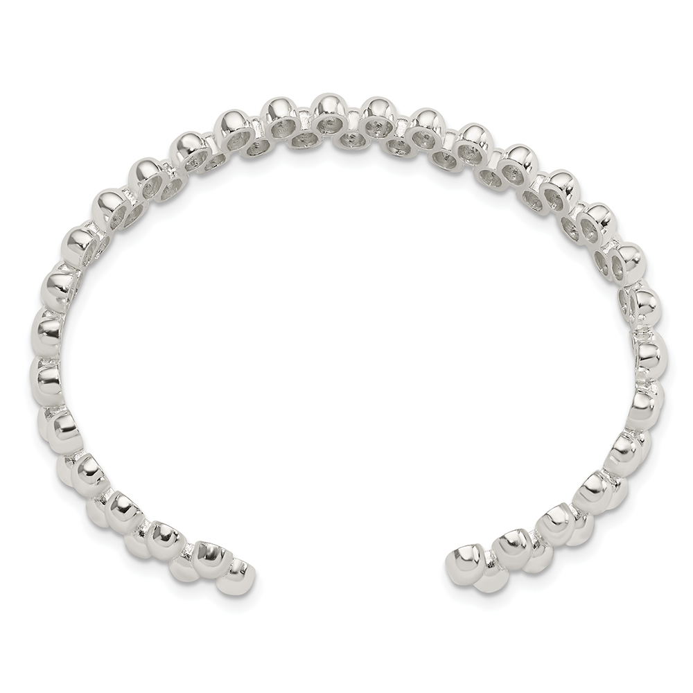 silver bracelet cuff 18.20gms 0.925% polished cuff bangle bracelet qb1374