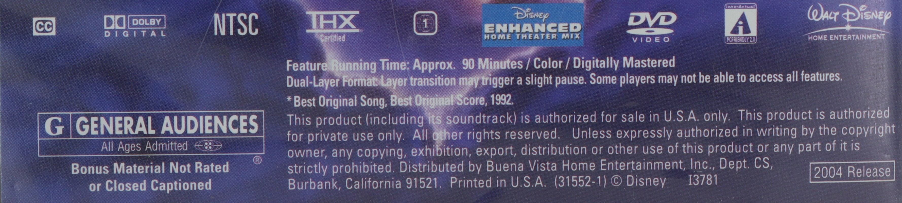 Walt Disney Aladdin 2 Disc Platinum Special Edition (DVD)