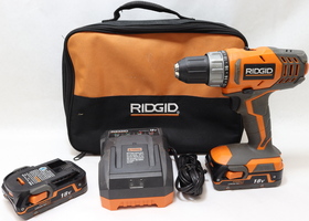 Ridgid - R860052 Cordless Drill With (2) Batteries & Charger 