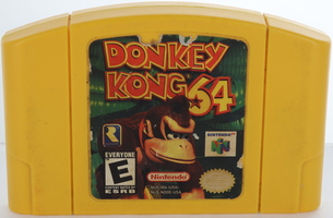 donkey kong nintendo 64 cartridge only yellow