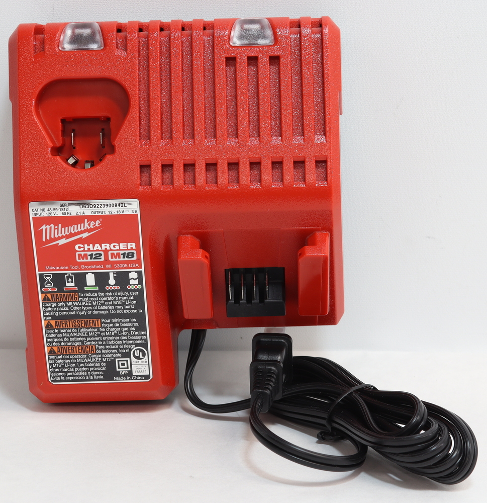 MILWAUKEE 48-59-1812 M12/M18 BATTERY CHARGER WITH MANUAL