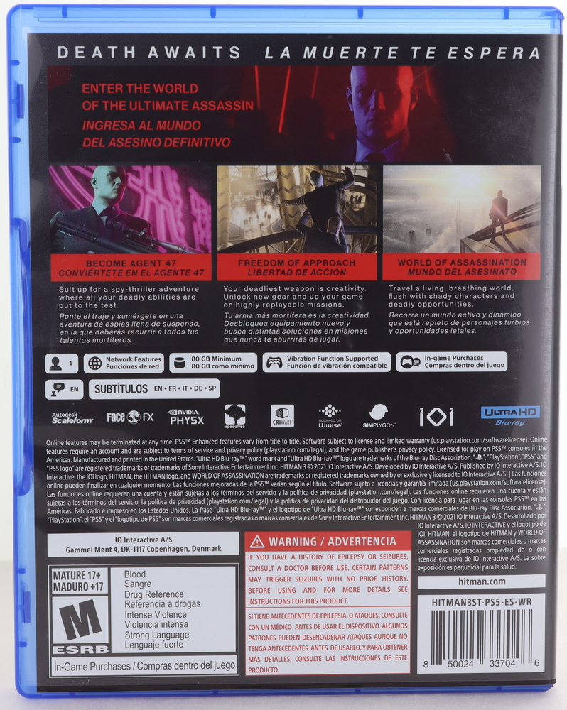 Hitman III (PlayStation, 5) 