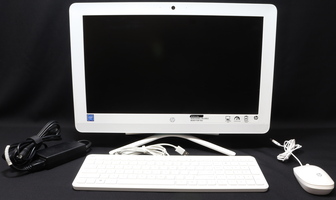 HP 20-c023w ALL IN ONE WHITE/TEAL 19.5" SCREEN KEYBOARD, MOUSE, CORDS 500 GB