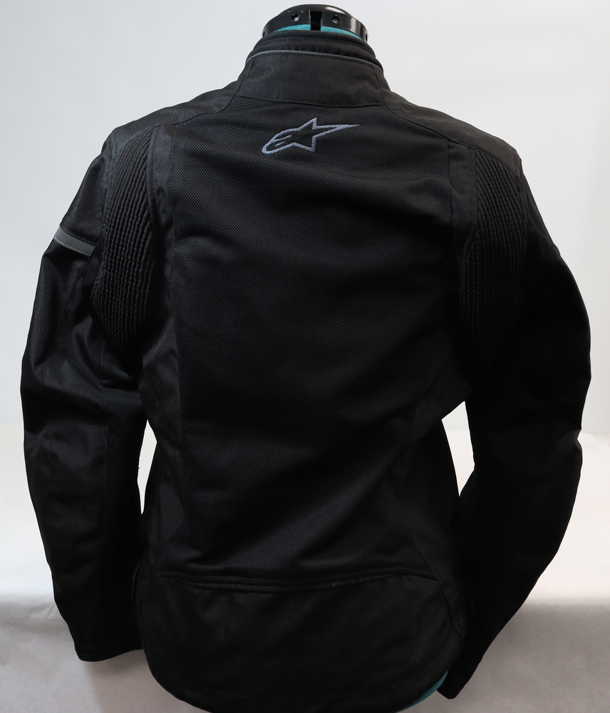 alpinestars stella t-kira air wave women's textile motorcycle jacket black/grey