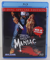 MANIAC  NEW   DVD BLU-RAY 2DISC SPECIAL EDITION 4 K RESTORATION FACTORY SEALED
