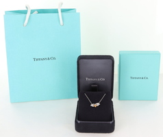 TIFFANY & CO. PAPER FLOWERS FIREFLY PLATINUM 18K GOLD SPESSARTINE GARNET RARE