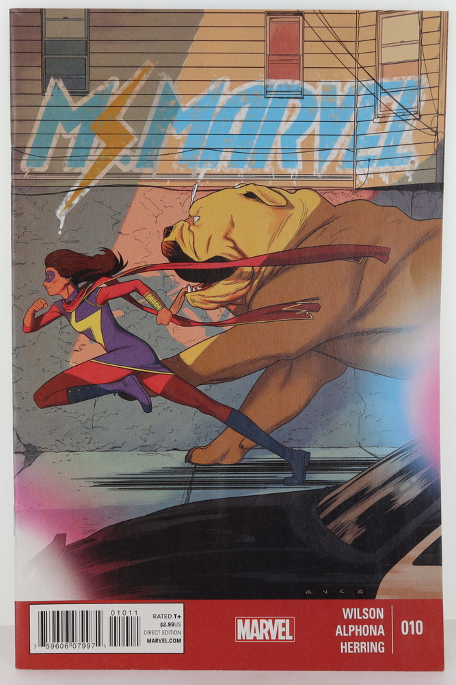 ms. marvel direct edition near mint #8,9,10 2014 series bundle of 3