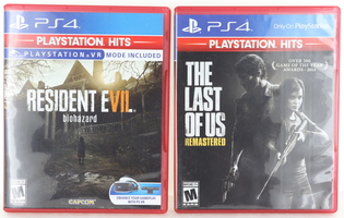 PS4 THE LAST OF US REMASTERED, RESIDENT EVIL BIOHAZARD (VR MODE INCLUDED)