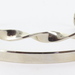 925 Sterling Silver Double Cuff Twist Bangle (Medium)