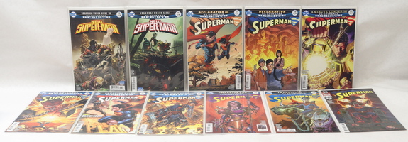 DC Universe Rebirth New Superman + Superman Comic Book Lot of 10