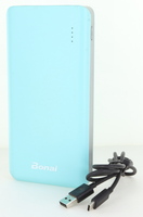 Bonai Portable Charger / Power Bank, 3000mAh - Fast Charging, w/ USB Cable