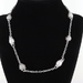 Judith Ripka Sterling Silver Cultured Pearl & Diamonique Necklace 18"