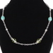  Judith Ripka Sterling Silver Lemon Quartz & Turquoise Diamonique Necklace 18"