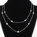  Ladies 925 Sterling Silver Rolo Chain Tanmaniya Necklace 32"