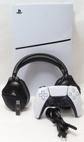 Sony PlayStation 5 Slim Disc Edition 1TB Console w/ Controller, Headset, Power