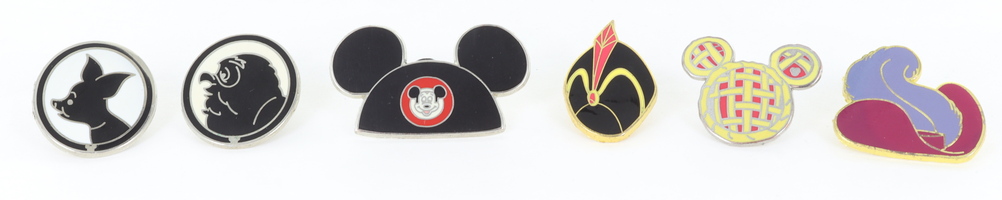 Disney Trading Pins, Lot of 6 Pins, Hidden Mickey