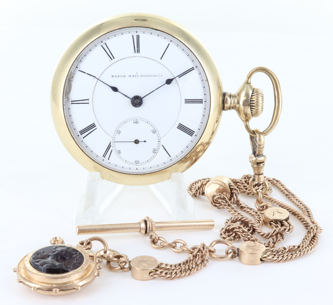 G.M. Wheeler Elgin Pocket Watch 1904 Md. 3 Grade 144 18s 17j Rival Case Crown Jewelers Pawn