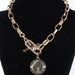 Women's Henri Bendel Chunky Chain & Brown Agate Necklace