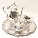 Vintage Towle Silver Plated 4-pcs Tea Set (Teapot, Sugar, Creamer, Serving Tray)