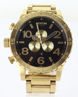 Nixon: The 51-30 Chrono, All Gold/Black Men's Chronograph Watch