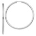 Sterling Silver Rhodium Plated (Large) Endless Tube Hoop Earrings