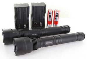 Convoy C8+ Longwave 365nm UV Flashlight Package, 2 Convoy C8+, 2 Chargers, Batt