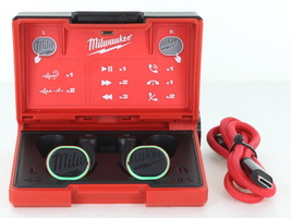 Milwaukee RedLithium Jobsite Bluetooth Earbuds (2191-20) w/ Charging Case, USB