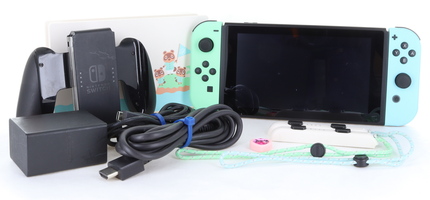 Nintendo Switch HAC-001(-01) Animal Crossing Special Edition w/ Accessories 