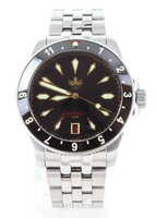 Phoibos Voyager Automatic Divers Watch, Black Gilt (PY035C)
