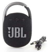 JBL Clip 4 Waterproof Portable Bluetooth Speaker - Black (JBLCLIP4BLKAM) w/ USB