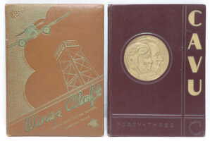 Vintage 1943 Army Flying School Yearbooks (Wings Aloft 43-C, CAVU 43-C)
