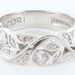 Tacori Sterling Silver 925 CZ Diamonique Ornate Art Deco Eternity Ring, Size 8
