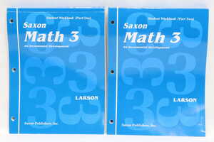 Saxon Math 3: Student Workbooks Part 1 and 2