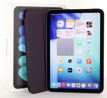 Apple iPad Mini, 6th Gen, 64GB, A15 Bionic Chip, Space Gray (A2567) w/ Folio