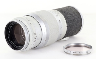 Vintage Leica Ernst Leitz GmbH Wetzlar Hektor f=13.5cm 1:4.5 Lens w/ SL Filter
